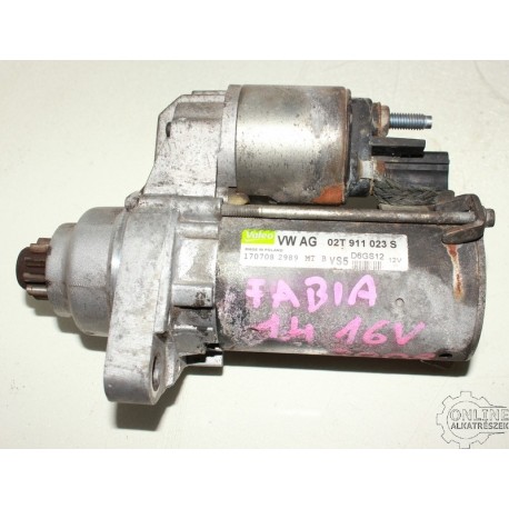 ÖNINDÍTÓ 16V 02T911023S SKODA FABIA II 5J